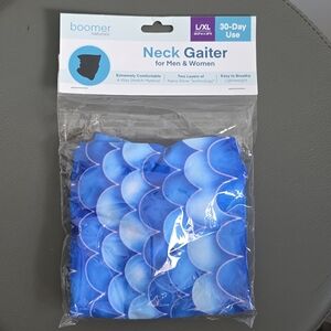 Boomer Naturals Unisex Fish Scale Neck Face Gaiter Large
